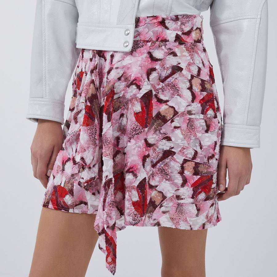 Pink Floral Skirt