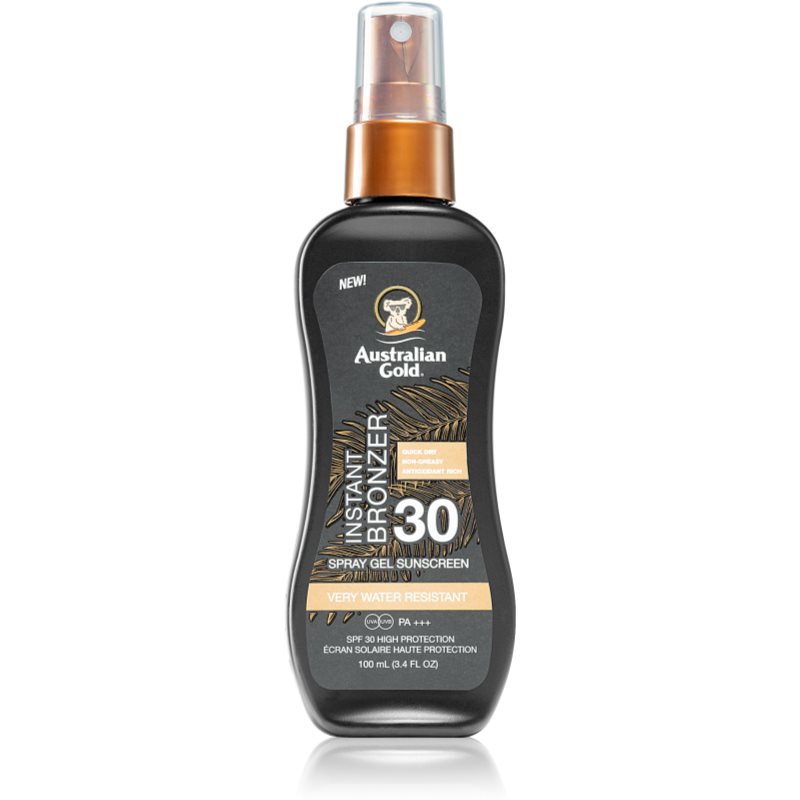 Australian Gold Instant Bronzer sunscreen with bronzer SPF 30 100 ml