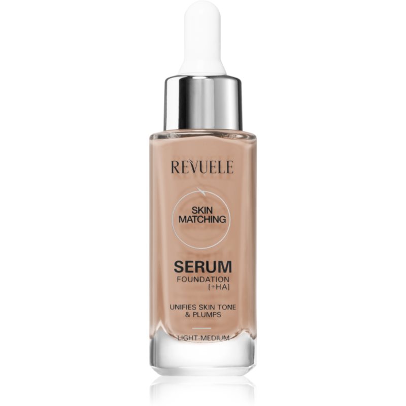 Revuele Serum Foundation [+HA] hydrating foundation to even out skin tone shade Light-Medium 30 ml