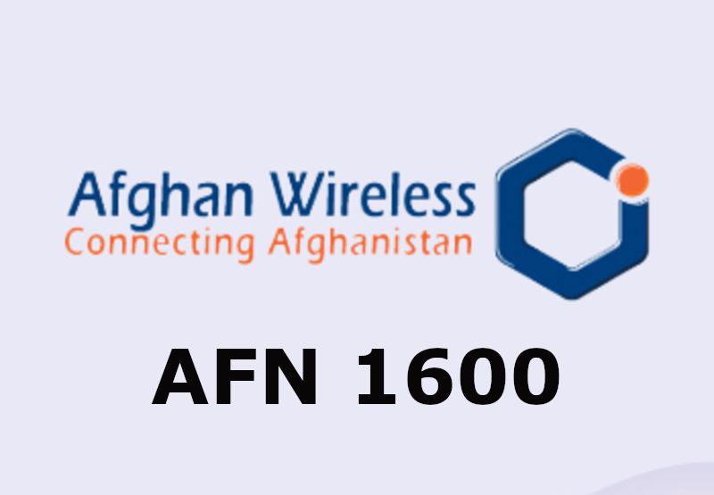 Afghan Wireless 1600 AFN Mobile Top-up AF