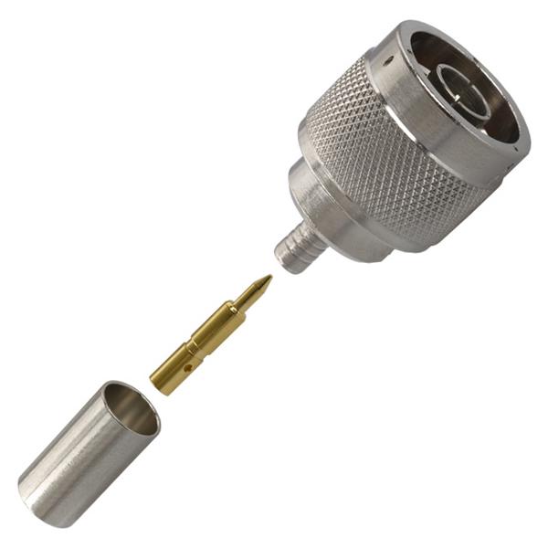 Multicomp Pro Mc23542 Rf/coaxial, N Plug, Straight, 50 Ohm, Crimp