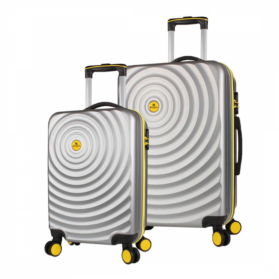 Grey DOPKO Set of 2 Suitcases