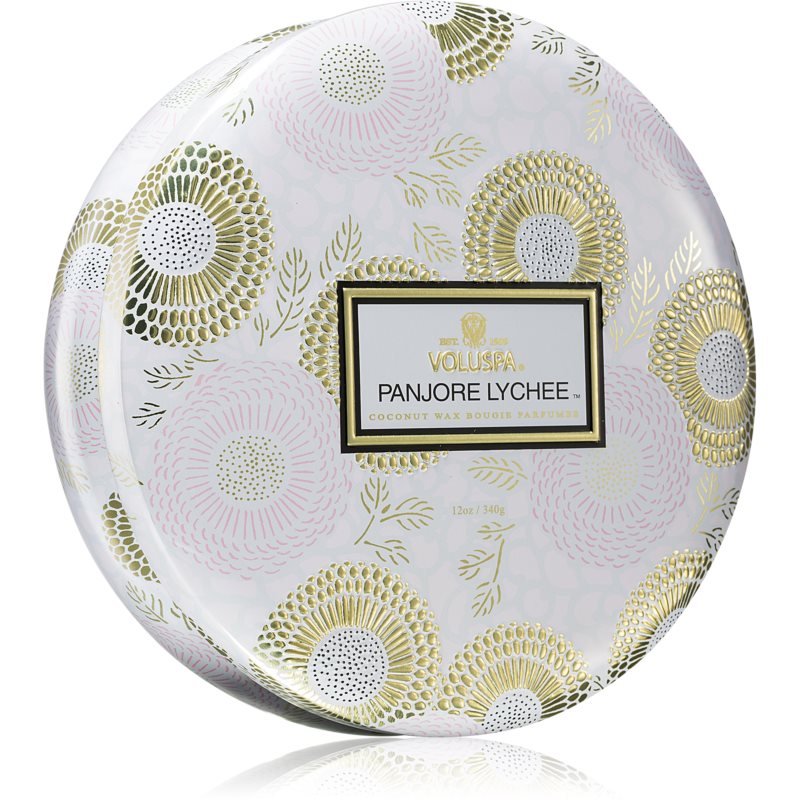VOLUSPA Japonica Panjore Lychee scented candle in a tin 340 g