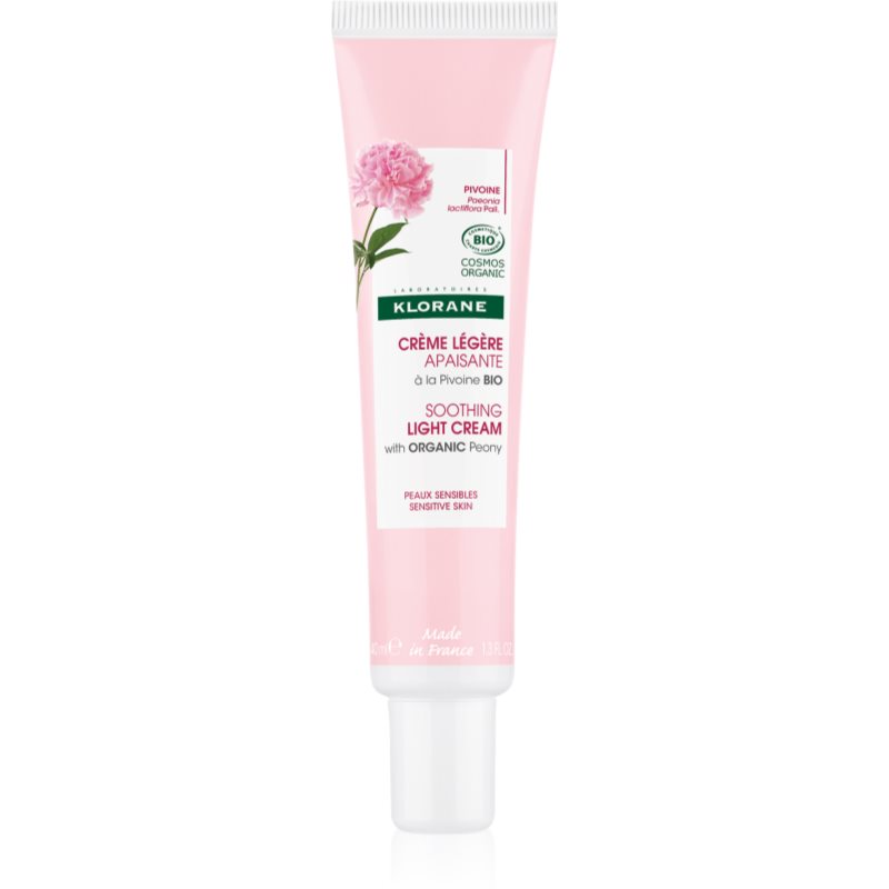 Klorane Peony light soothing moisturiser for sensitive skin 40 ml