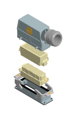 HARTING 73101000035 Hdc Signal Kit, 108Dd, Double Lever