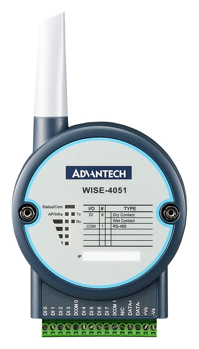 Advantech Wise-4051-B Io Module, 8-Ch, 2.4Ghz, Rs-485, Iot