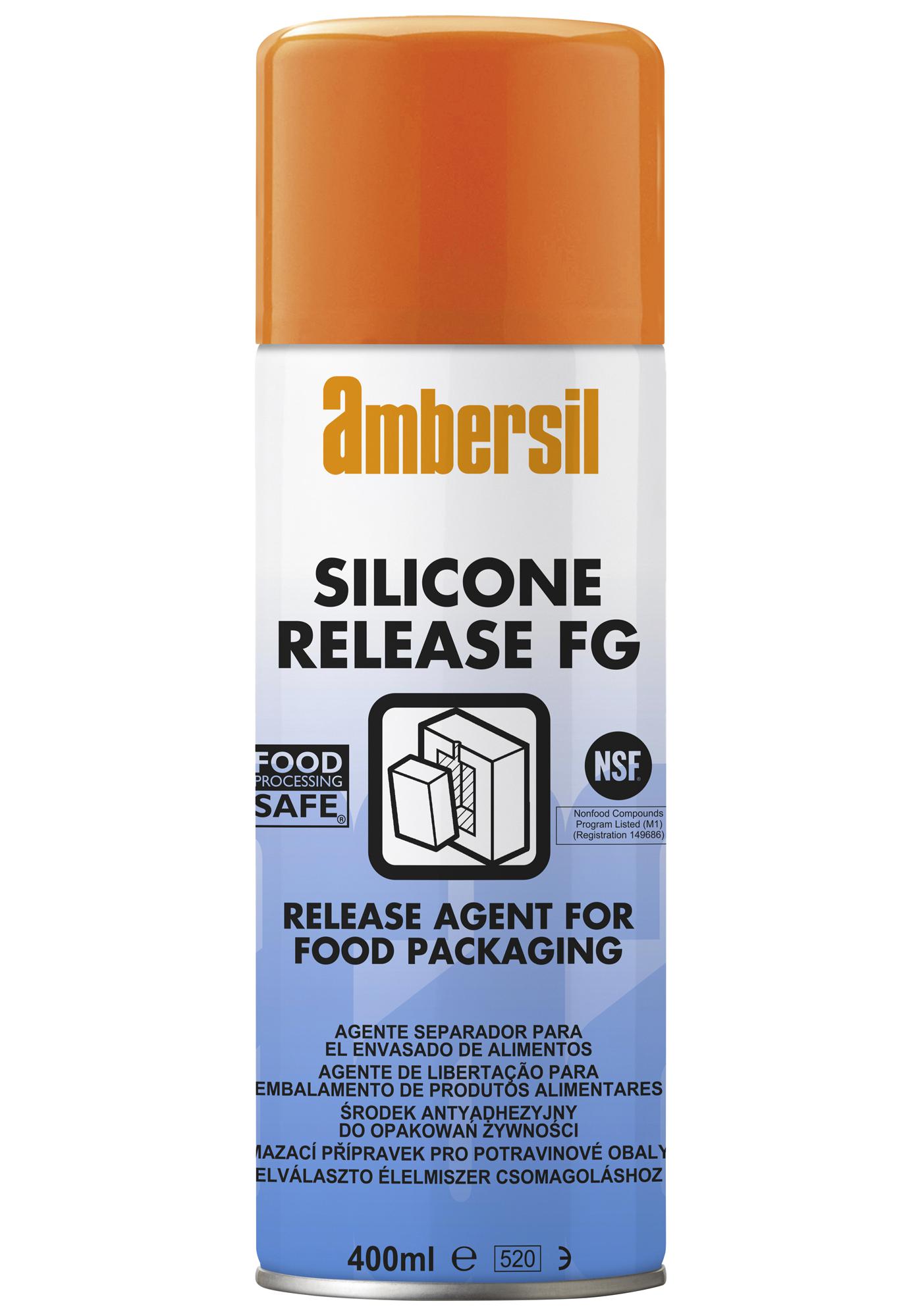 Ambersil Silicone Release Fg, 400Ml Cleaner, Silicone, Aerosol, 400Ml