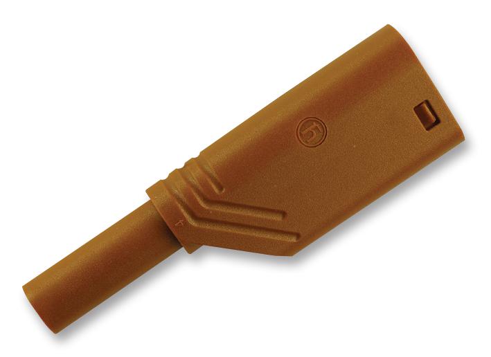 Hirschmann Test And Measurement 934099105 Safety, Plug, 4mm, Brown, Las S Ws