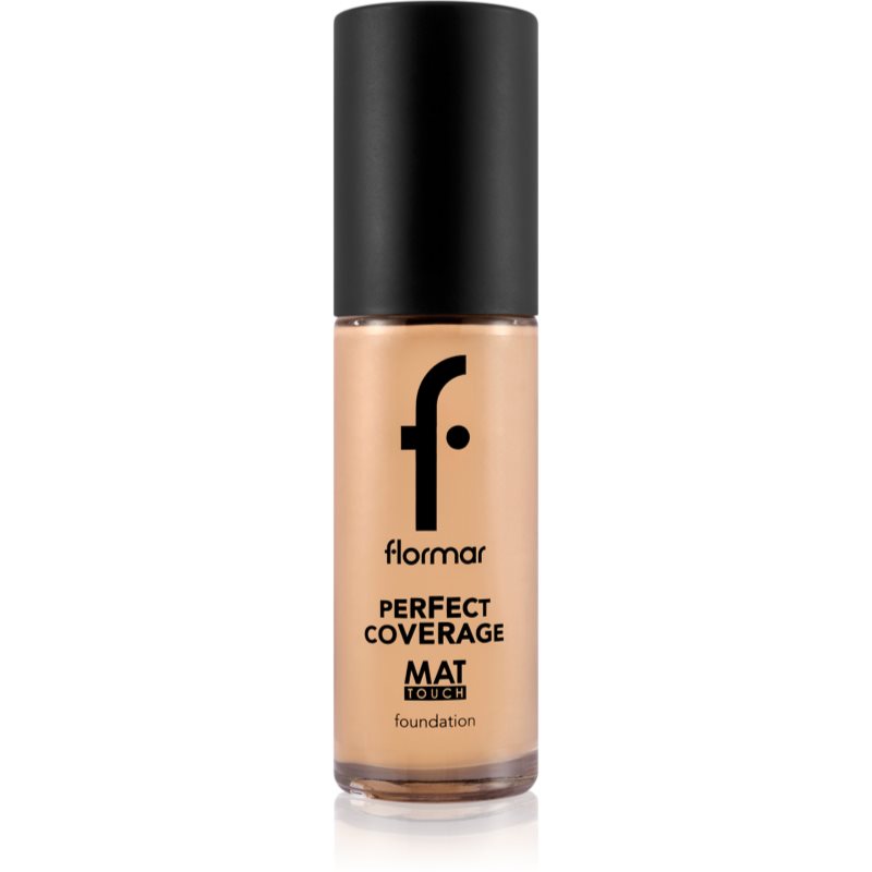 flormar Perfect Coverage Mat Touch Foundation mattifying foundation for combination to oily skin shade 303 Classic Beige 30 ml