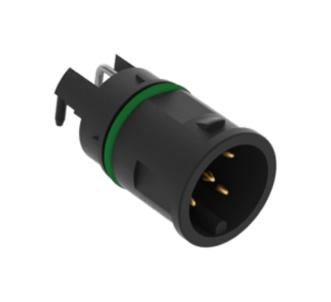 Erni / Te Connectivity 225459-E Sensor Conn, M12, R/a Plug, 5Pos, Tht