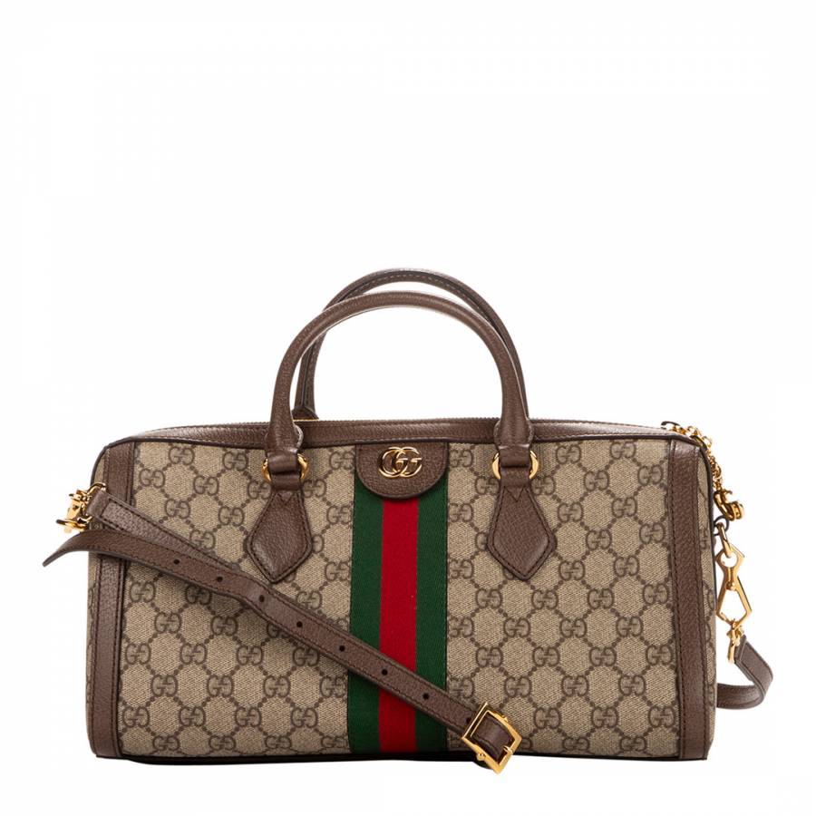 Beige Gucci Ophidia Boston Bags