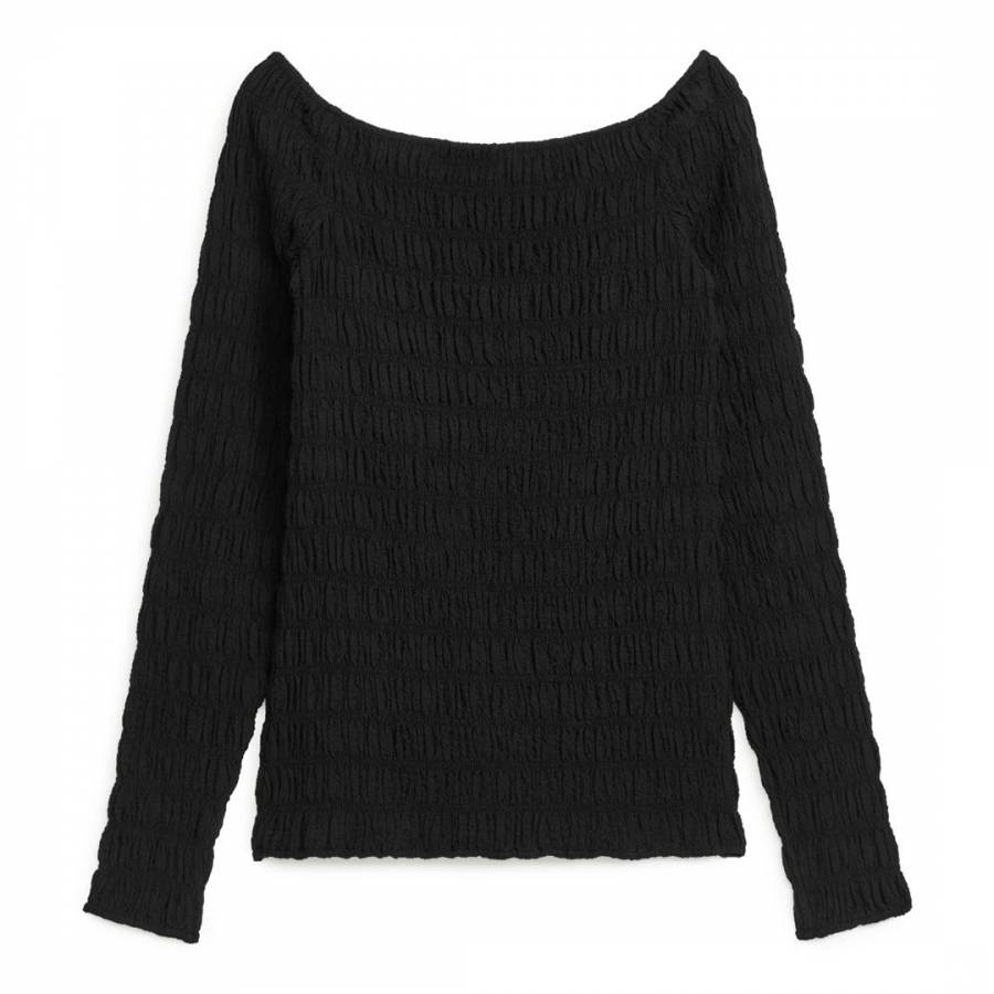 Black Smock Top