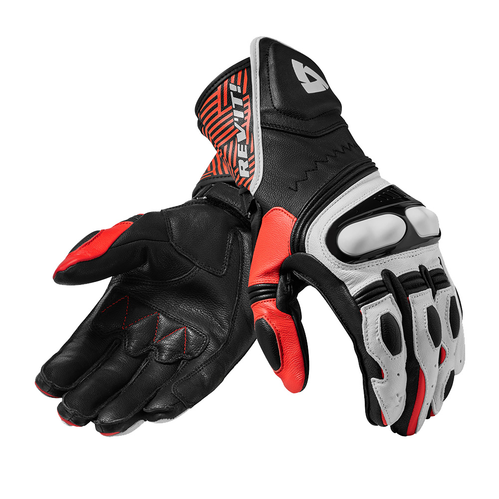 REV'IT! Metis Gloves Black Red Size XYL