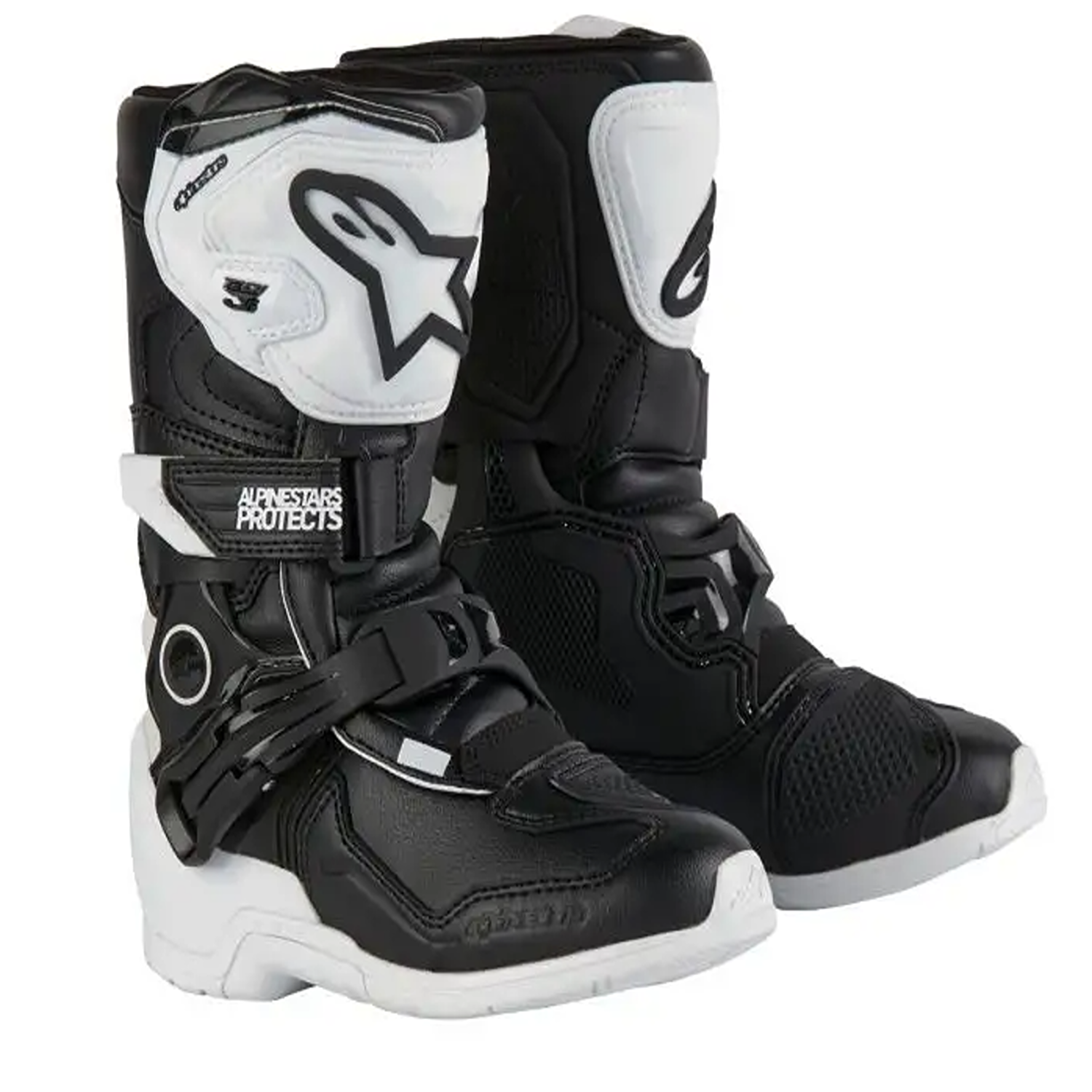 Alpinestars Tech 3S Youth Boots White Black Size US 2