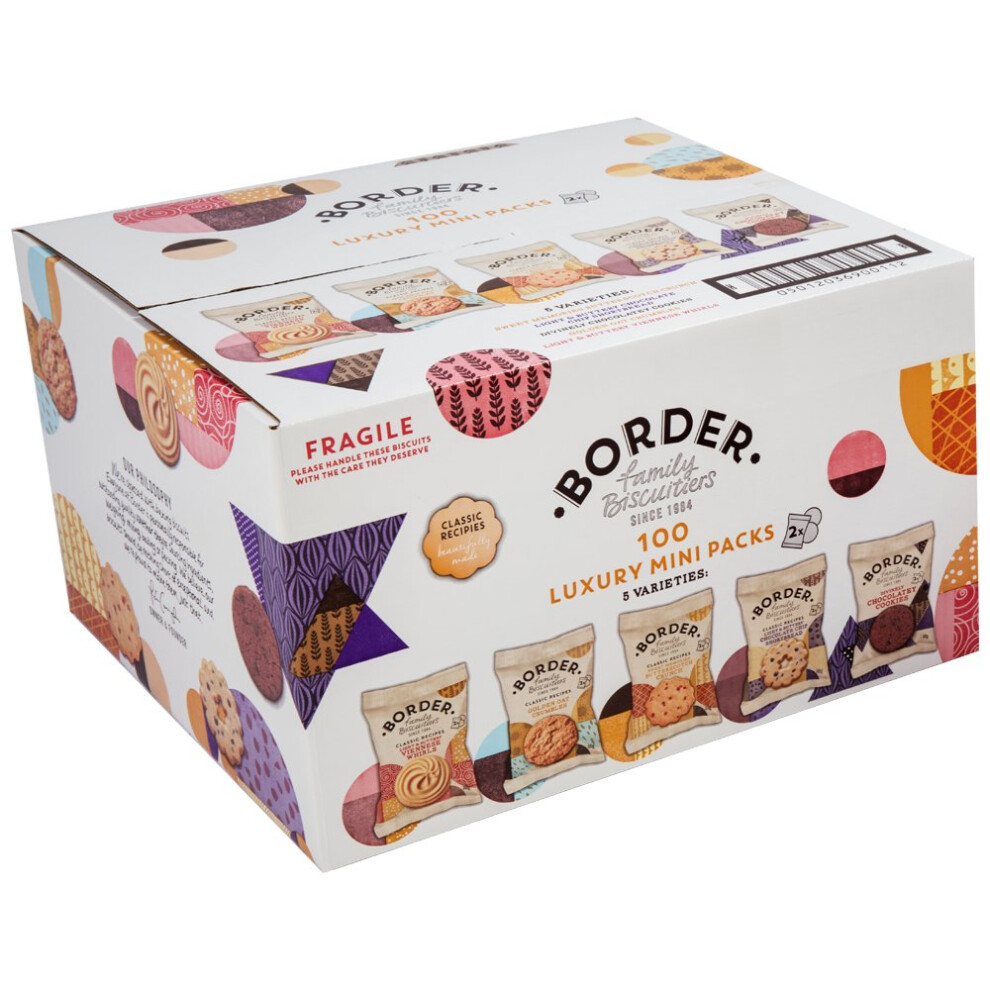 Border Biscuits 100 Luxury Mini Packs (5 Varieties)