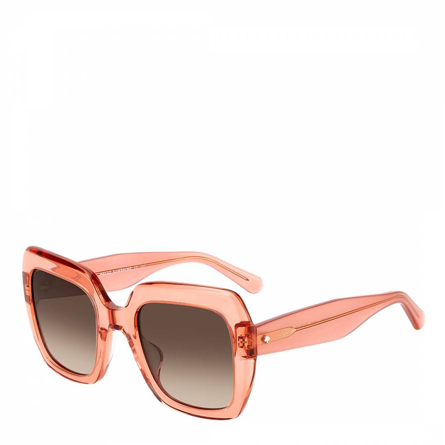Peach Shaded Square Sunglasses