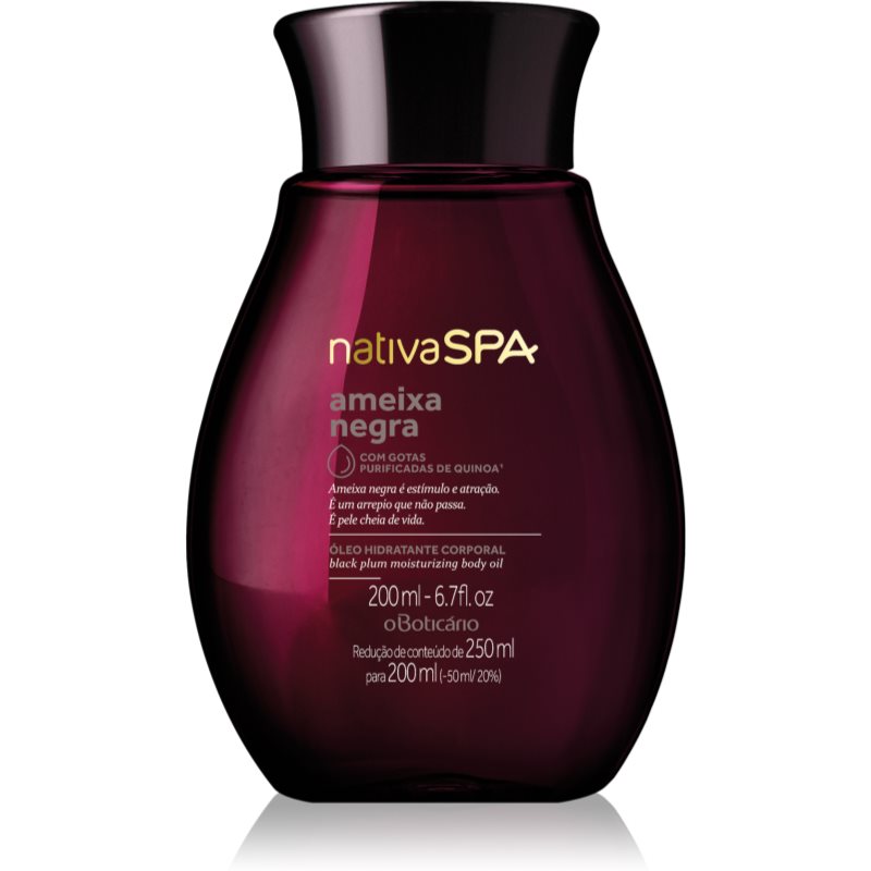 oBoticário Nativa SPA Black Plum moisturising body oil 200 ml