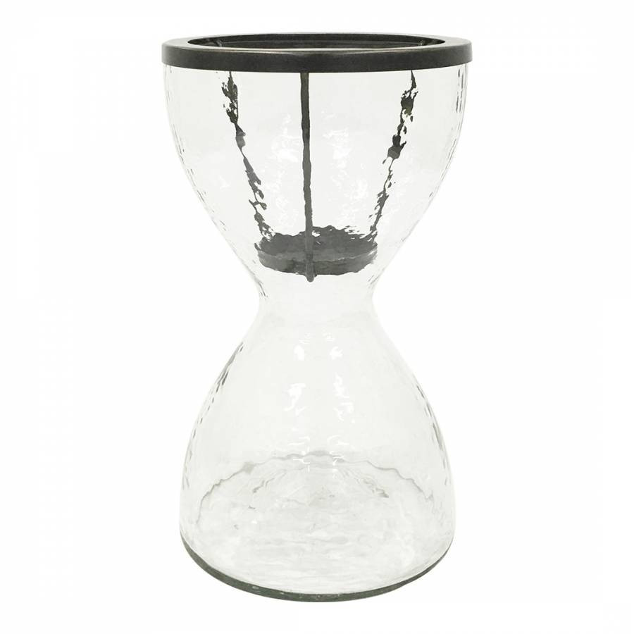 Nautica Hourglass Hurricane Vase