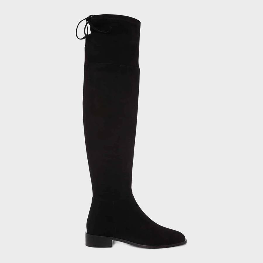 Black Joan Over The Knee Suede Boots