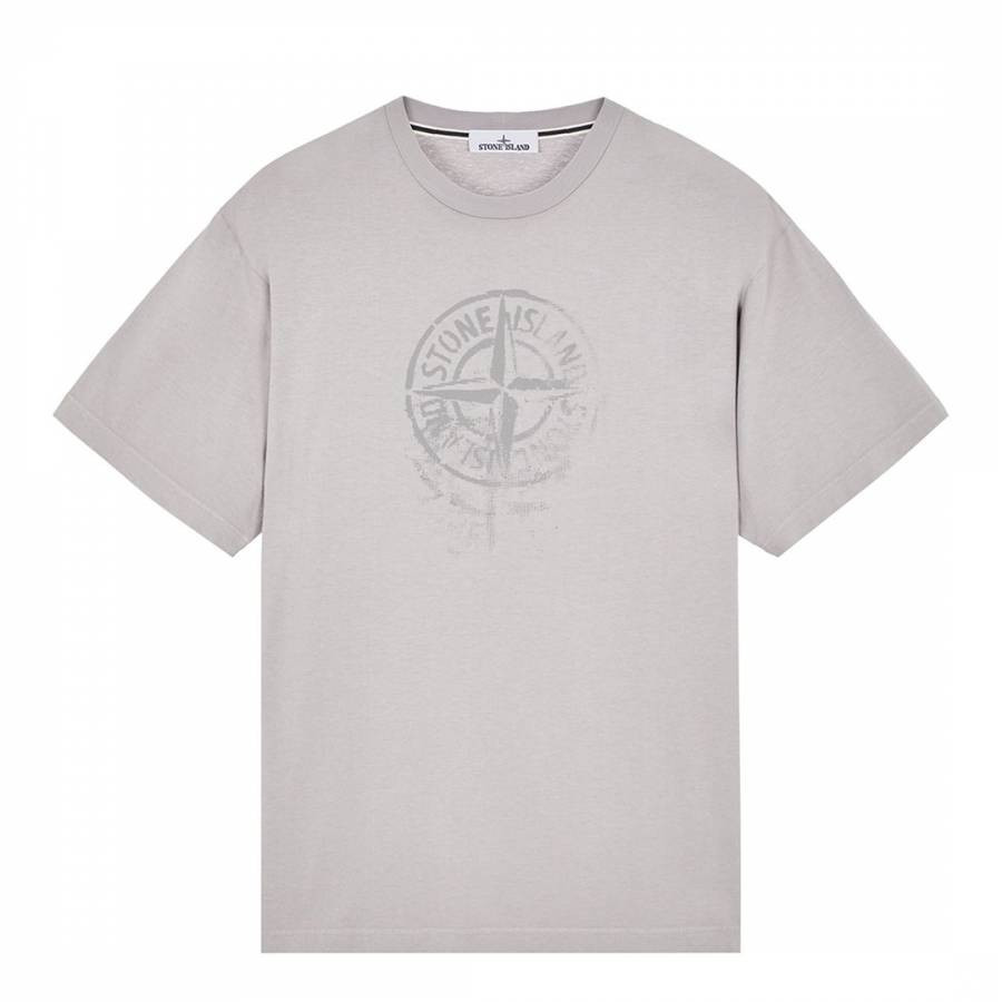 Grey Reflective Cotton T-Shirt