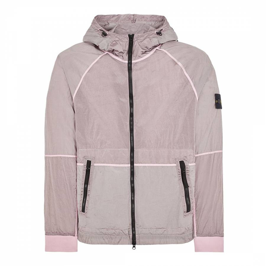 Pink Nylon Hooded Jacket