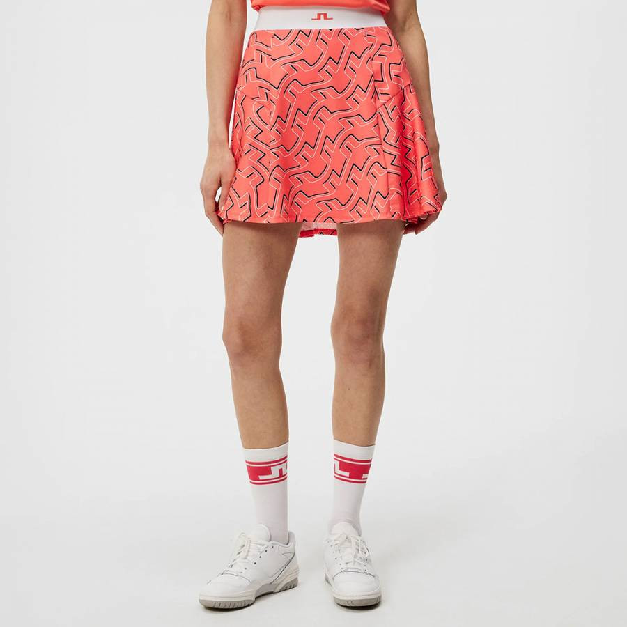 Coral Jane Print Skirt