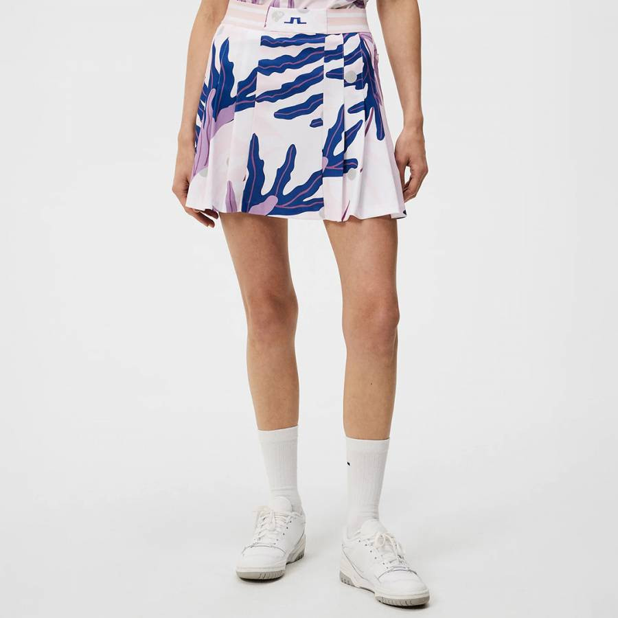 Blue Harlow Print Skirt