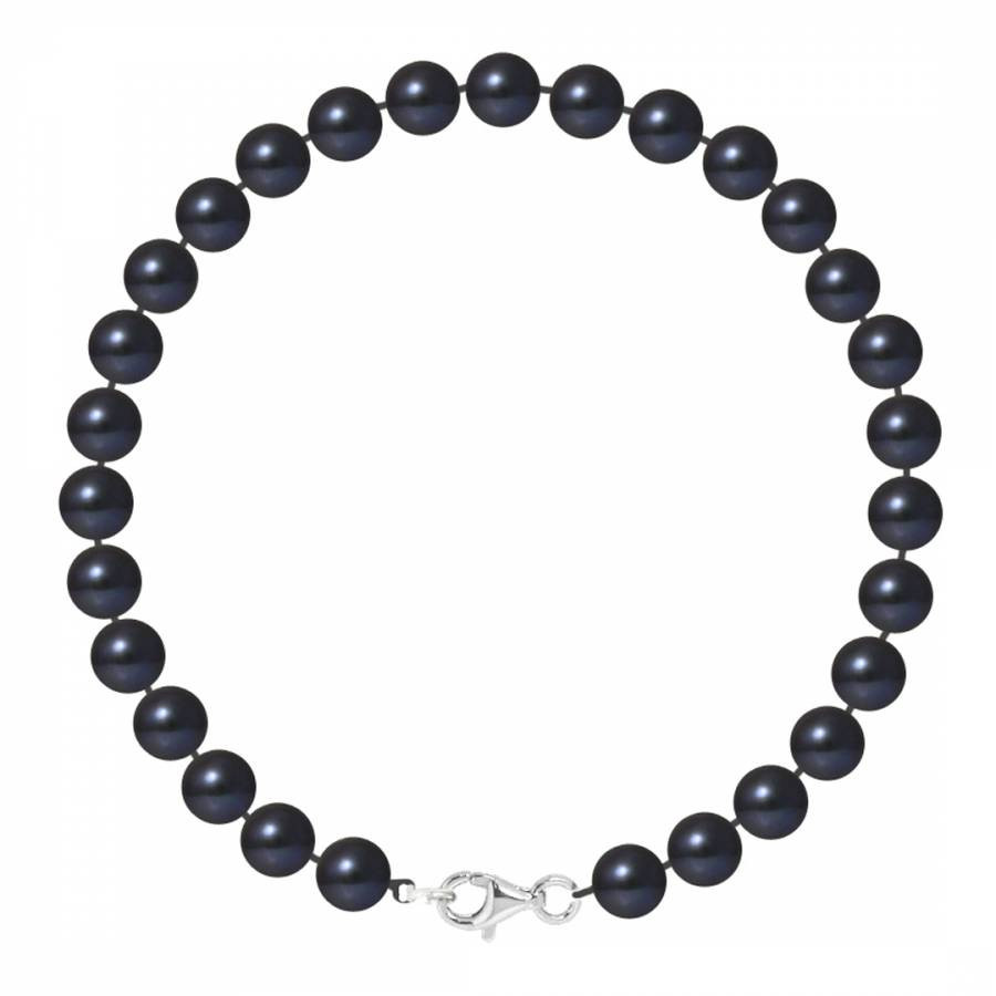 Silver/Black Tahitian Style Pearl Bracelet
