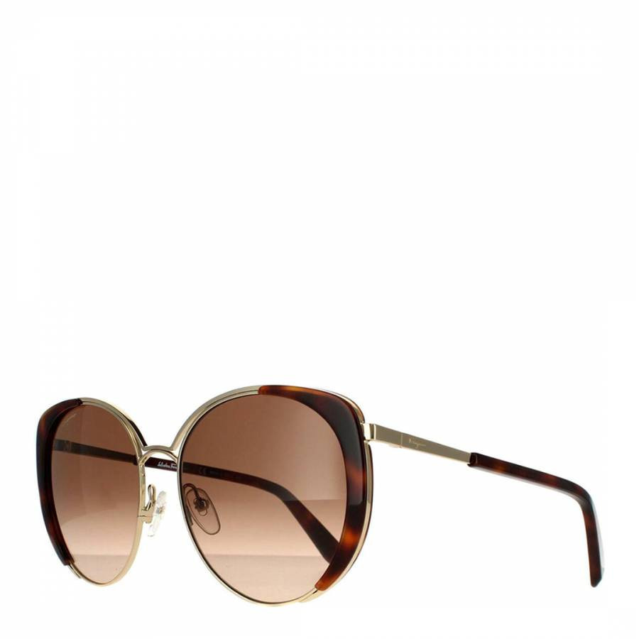 Women's Ferragamo Brown Sunglasses 60mm