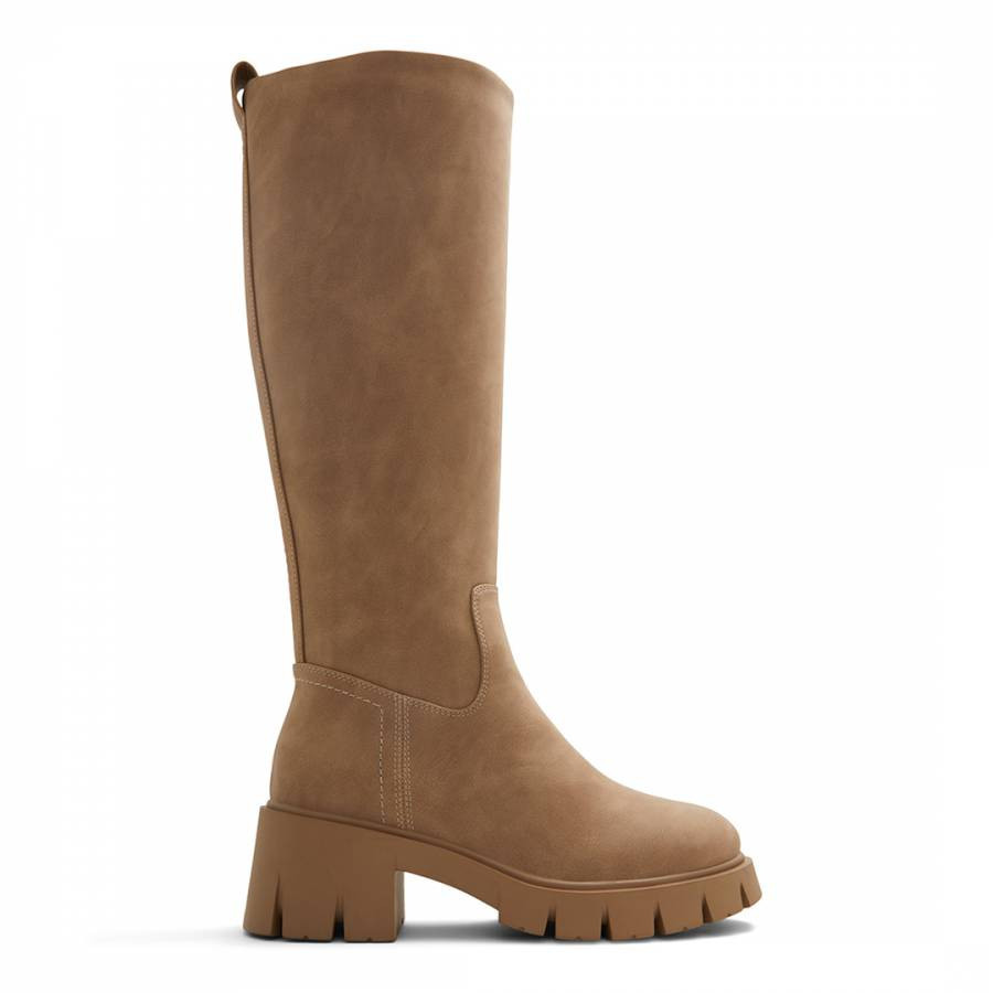 Light Brown Opaelle Platform Knee High Boots