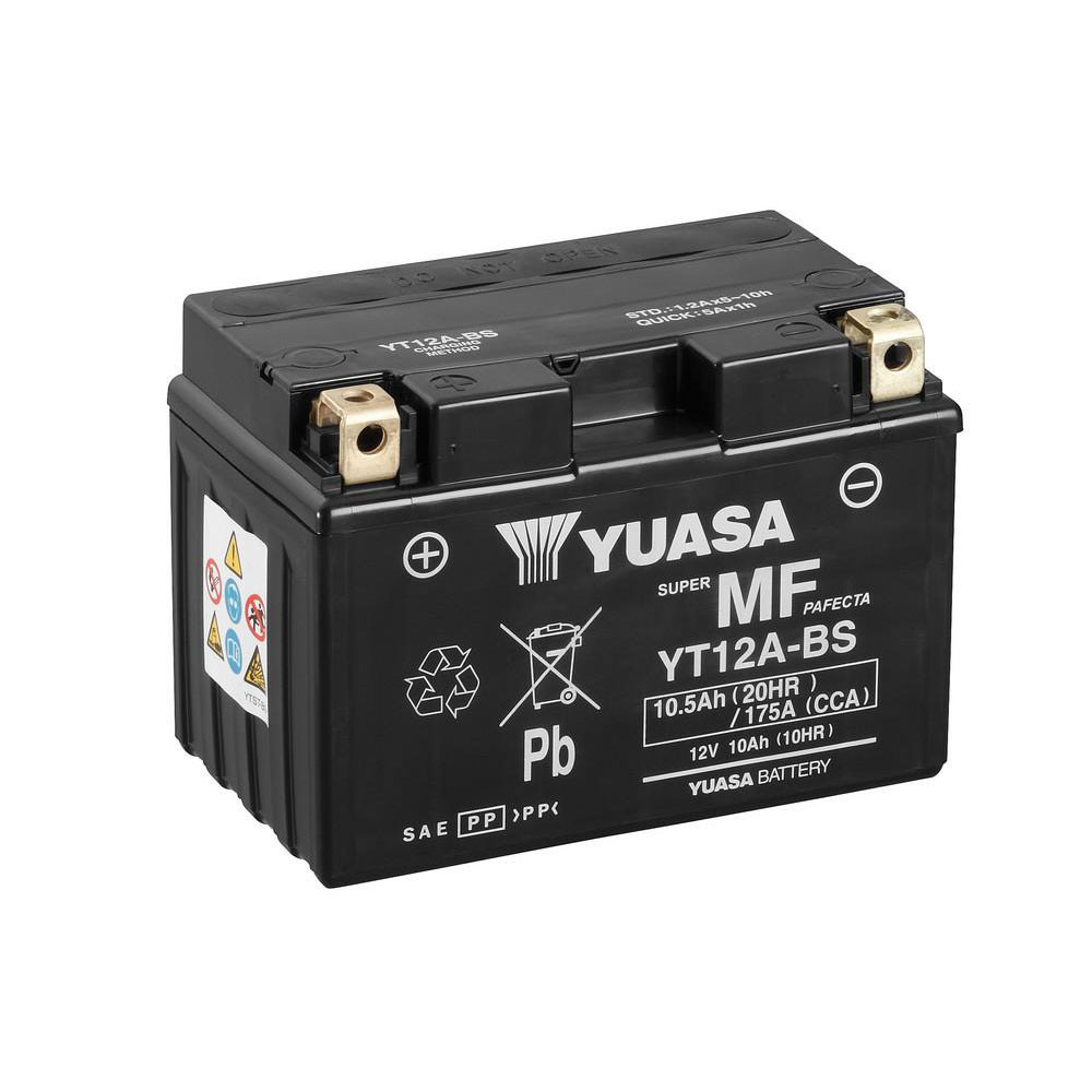 Yuasa YT12A (WC) Maintenance free Motorcycle Battery Size