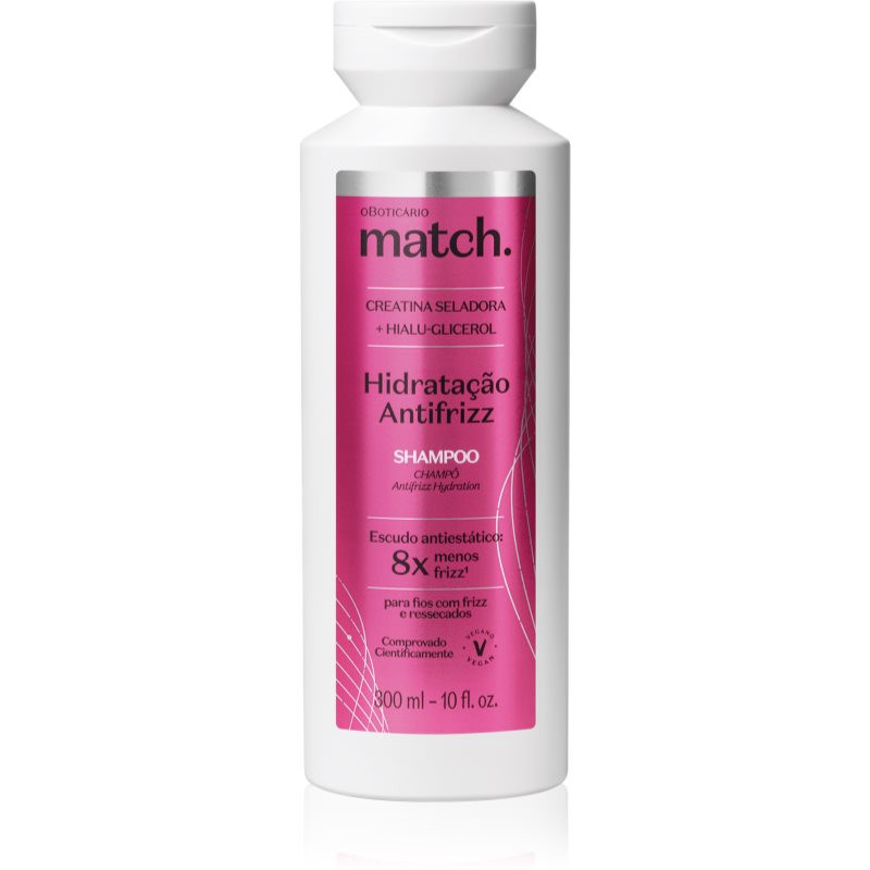 oBoticário Match moisturising shampoo to treat frizz 300 ml
