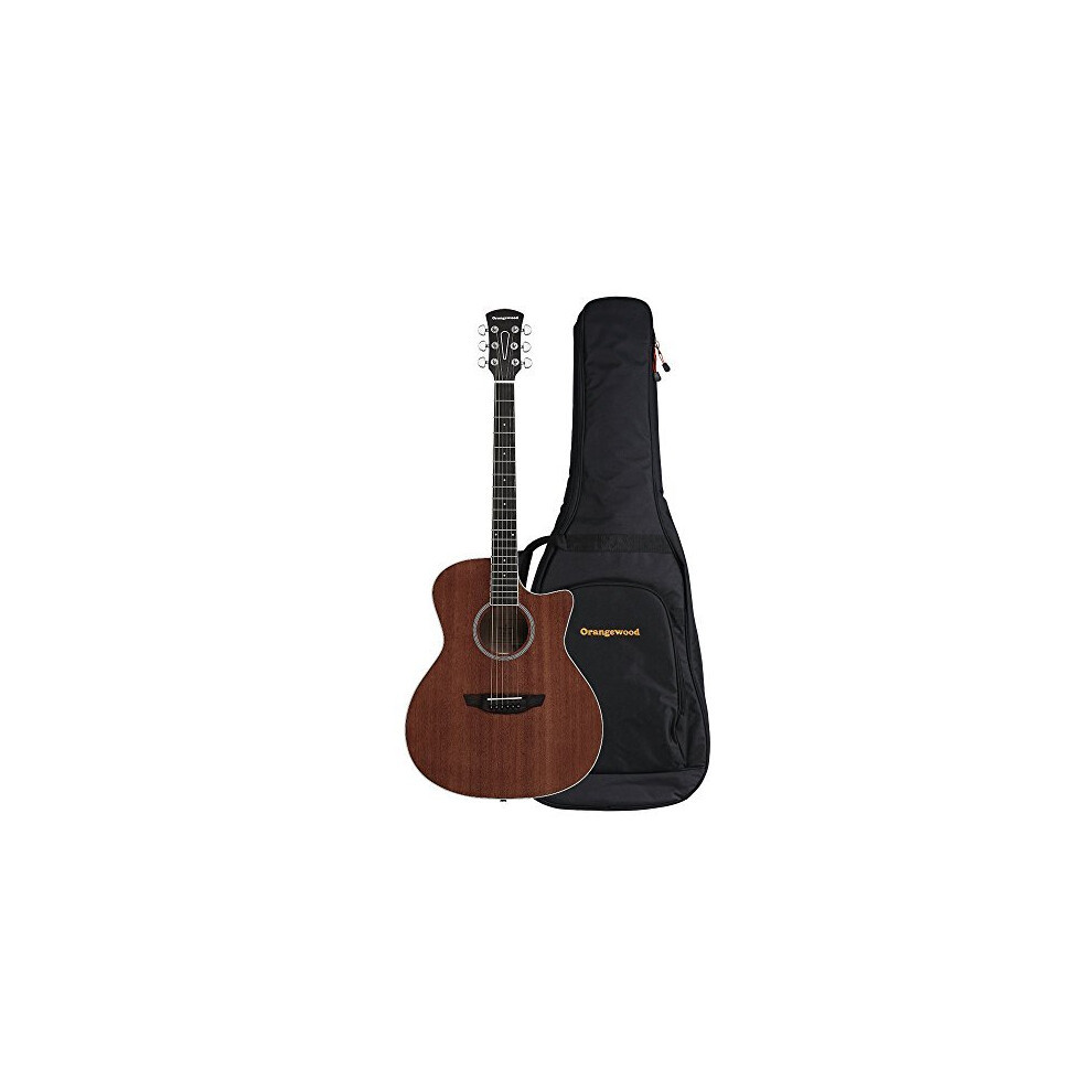 Orangewood 6 String Acoustic Guitar, Right, Mahogany, Cutaway (OW-REY-M)