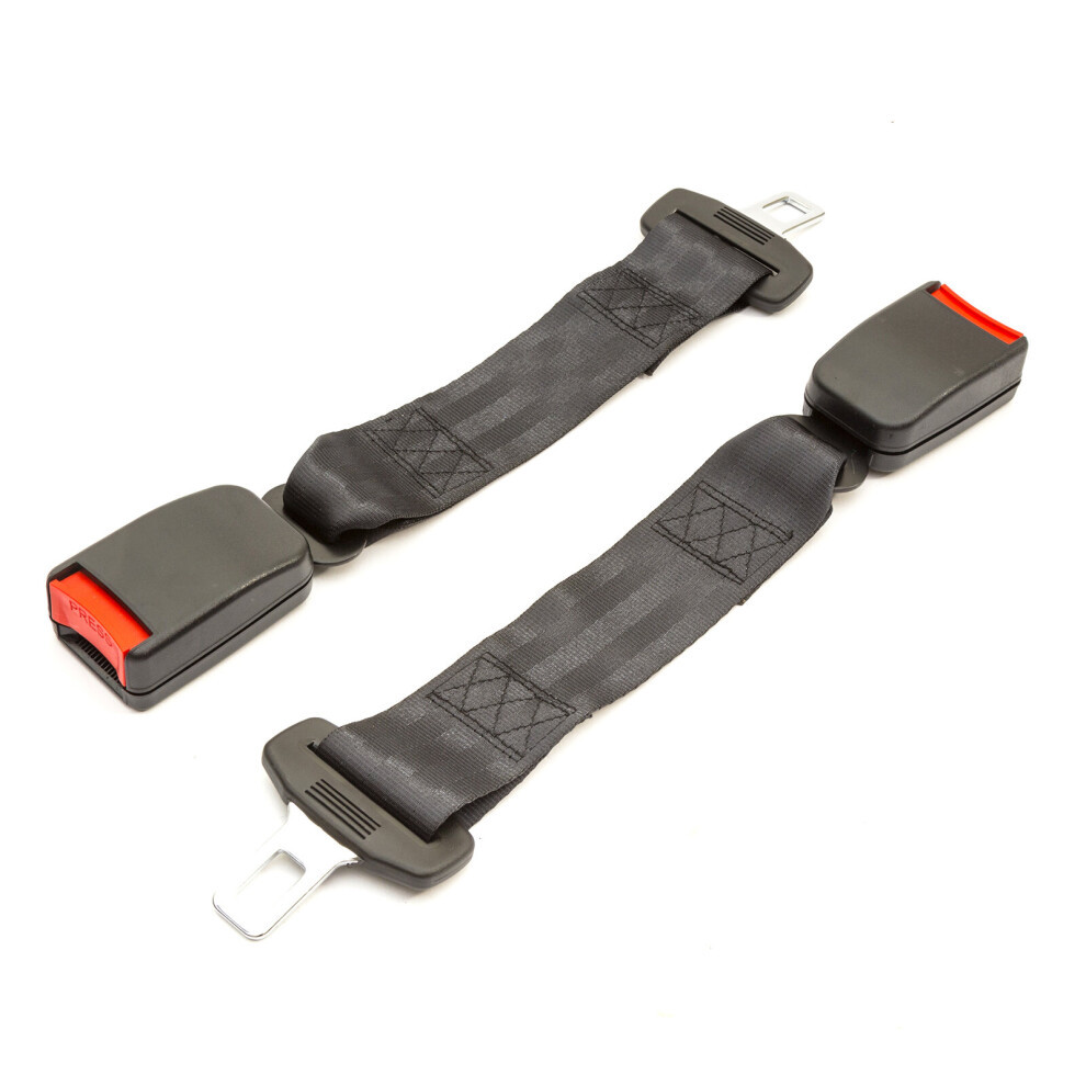 2 Set Universal Seat Belt Extension Buckle Clip 23cm Seatbelt Extender Car Van