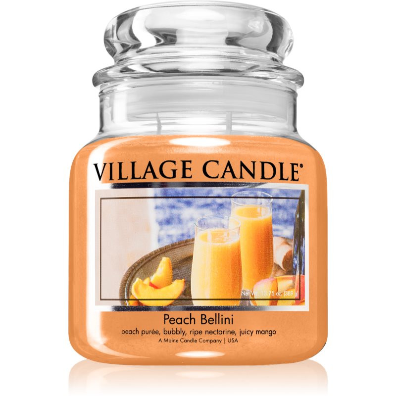 Village Candle Peach Bellini scented candle 389 g