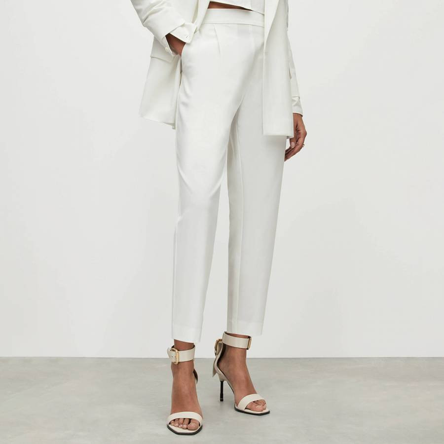 White Aleida Tri Trousers