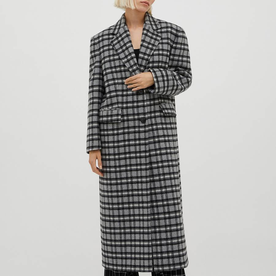 Black/White Check Longjol Coat