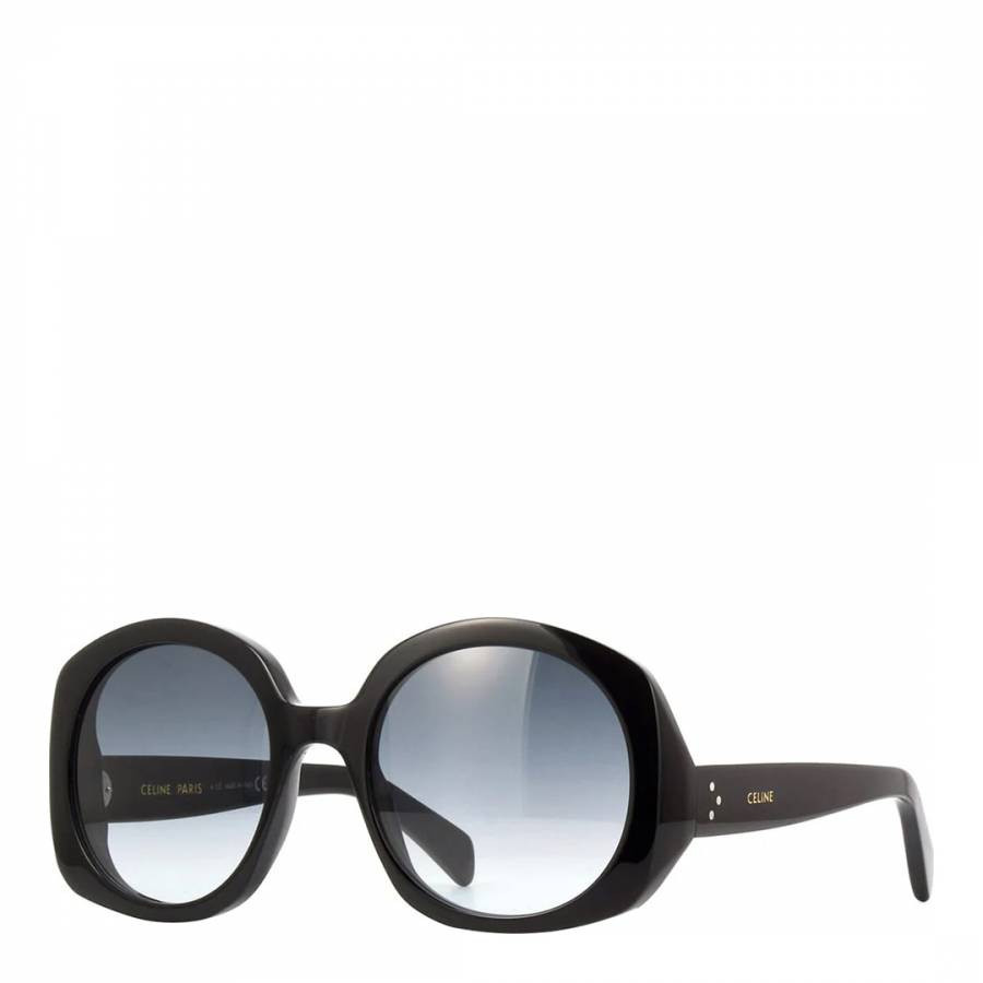 Women's Shiny Black Celine Sunglasses 53mm