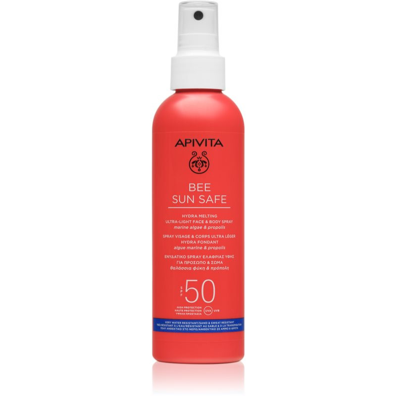 Apivita Bee Sun Safe Hydra Melting Ultra-Light protective sunscreen spray SPF 50 200 ml