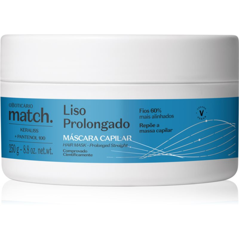 oBoticário Match smoothing mask for hair 250 g