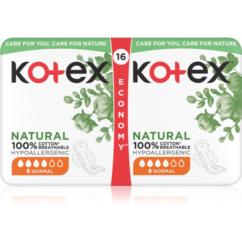 Kotex Natural Normal sanitary towels 16 pc