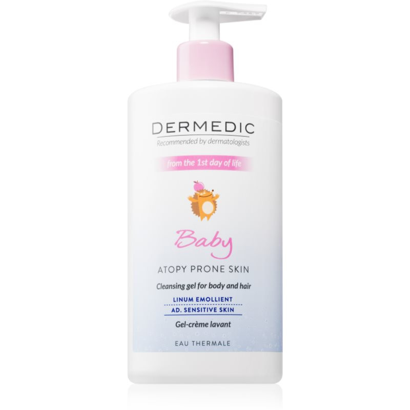 Dermedic Baby Linum Emolient creamy shower gel for children from birth 500 ml