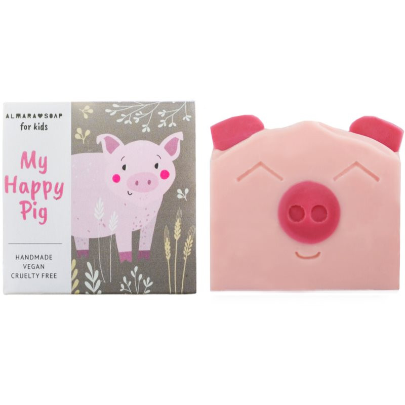 Almara Soap For Kids My Happy Pig handmade soap with pear aroma for children 100 g