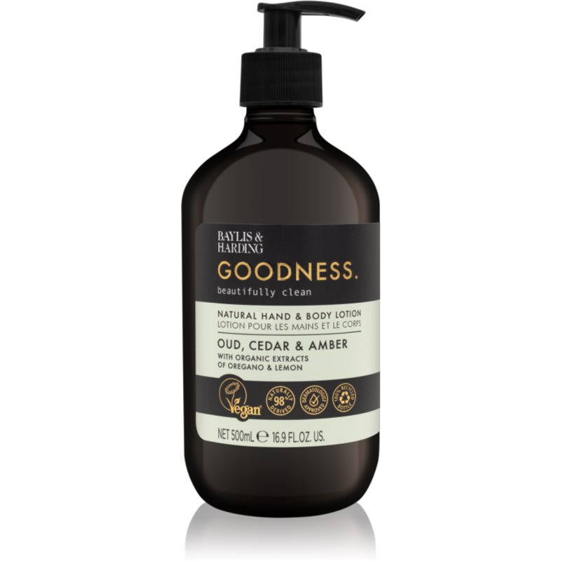 Baylis & Harding Goodness Oud, Cedar & Amber gentle body lotion 500 ml
