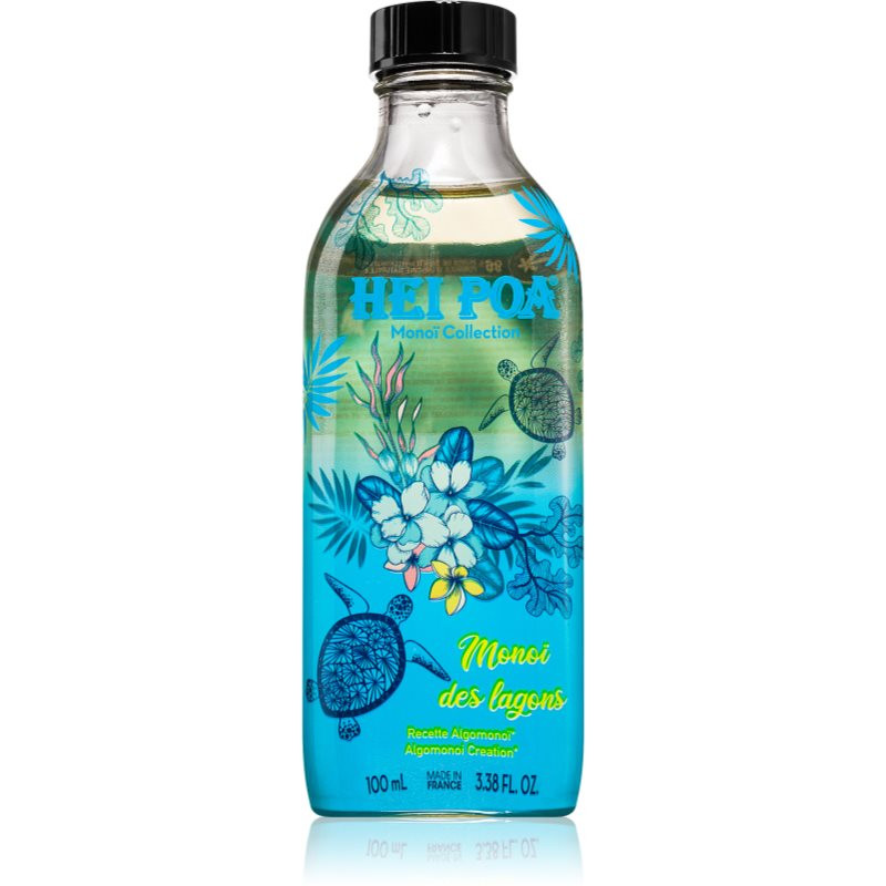 Hei Poa Tahiti Monoi Oil Lagoon with Algomonoi moisturising oil for body and hair 100 ml