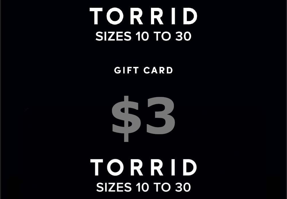 Torrid $3 Gift Card US