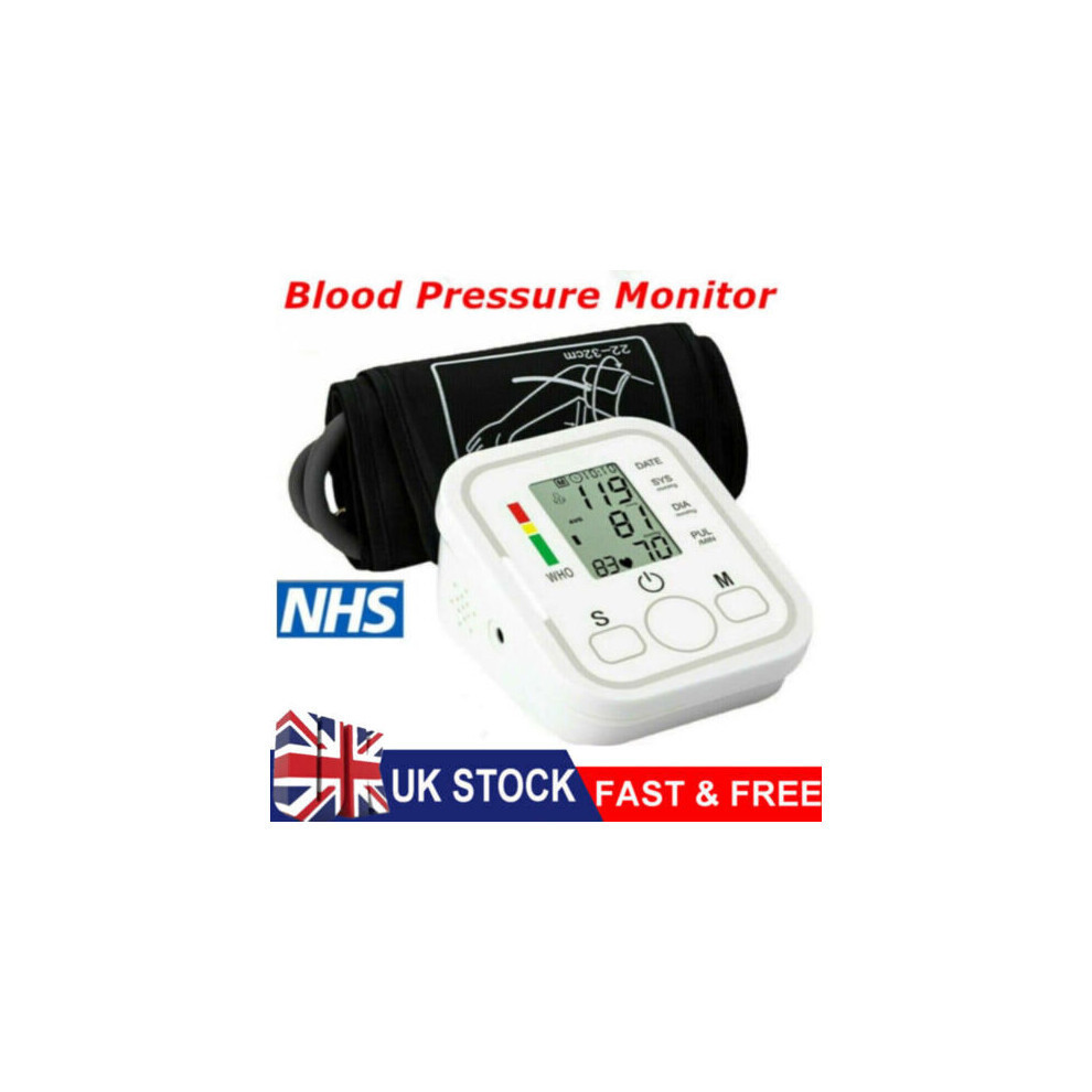 Digital Automatic Blood Pressure Monitor Upper Arm BP Machine