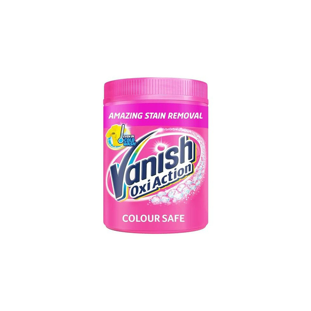 Vanish Oxi Action Stain Remover Powder for Clothes 1Kg, 1st Time Amazing Stain Removal Even In 30?C Cold Wash, Lifts Tough Stains, Chlorine-Free