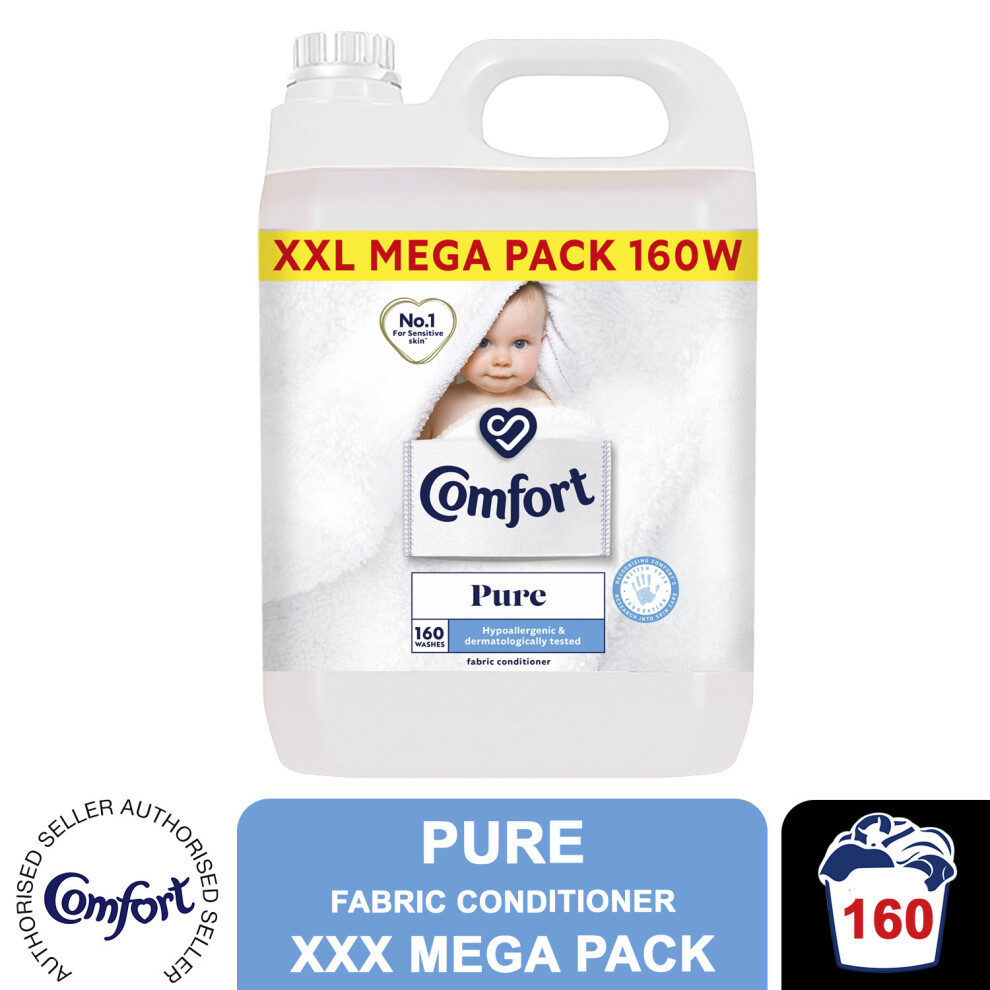 (Pure) Comfort Fabric Conditioner XXL Mega Pack, 160W