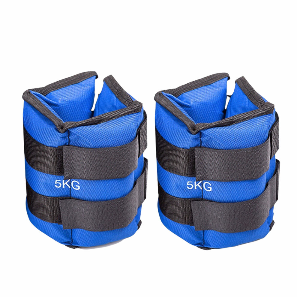 (5kg x 2 = 10kg) Ankle Wrist Leg Weights Straps Running Exercise Fitness Gym Strength Training